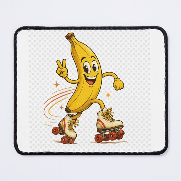 Item preview, Funny banana on roller skates, retro designed and sold by BoosterShop.