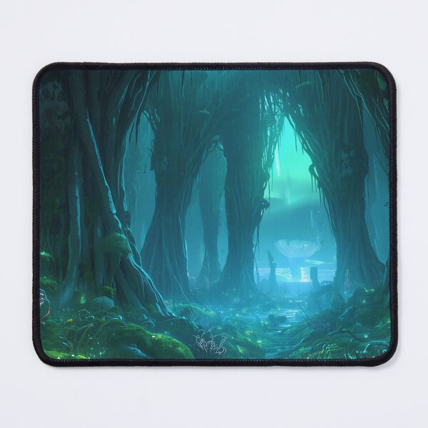 Item preview, Bonevine Aurora Forest Alien Fantasy Landscape designed and sold by Luminous Wilds.