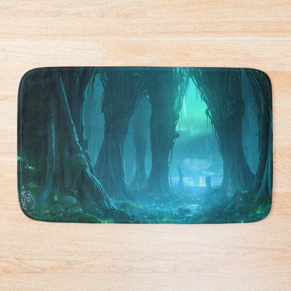 Item preview, Bonevine Aurora Forest Alien Fantasy Landscape designed and sold by Luminous Wilds.