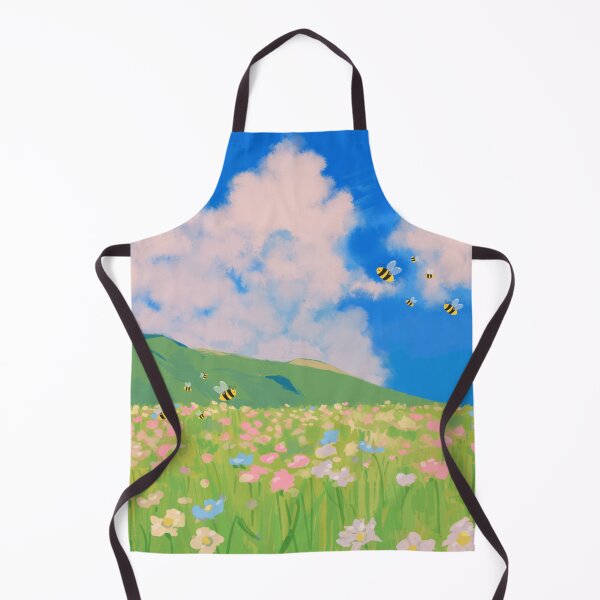 Item preview, Cute Bumblebees in Wildflower Meadow designed and sold by UllassaStore.