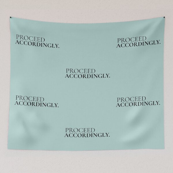 Item preview, Proceed Accordingly. Minimalist Attitude Statement Typography Design Black Text designed and sold by Anyshca.
