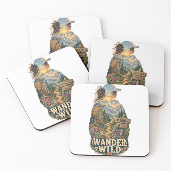 Item preview, Wander Wild Hiking Adventure Nature Lover Design designed and sold by CatalystAI.