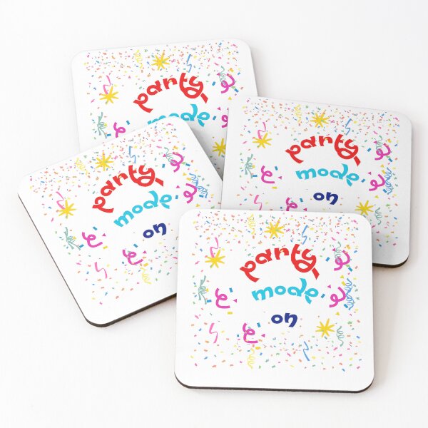 Item preview, Party mode on with a colourful confetti  designed and sold by ShipDrop.