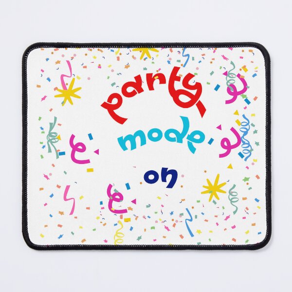 Item preview, Party mode on with a colourful confetti designed and sold by ShipDrop.