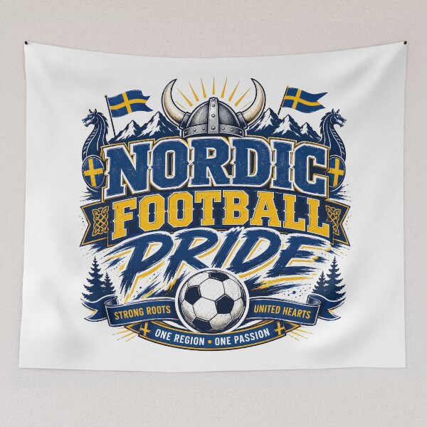 Item preview, swedish footballer, nordic football, sweden football, viking football designed and sold by TrueArtVibes.