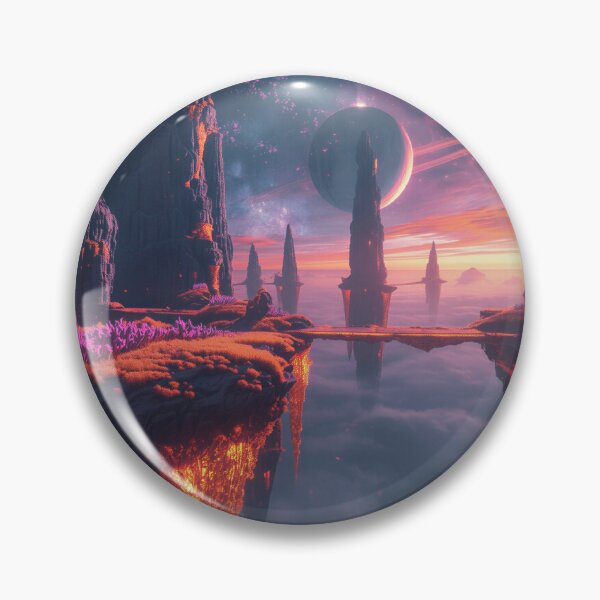 Item preview, Floating Ember Reef Sky Canyon Fantasy Landscape designed and sold by Luminous Wilds.