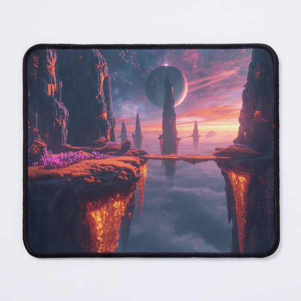 Item preview, Floating Ember Reef Sky Canyon Fantasy Landscape designed and sold by Luminous Wilds.