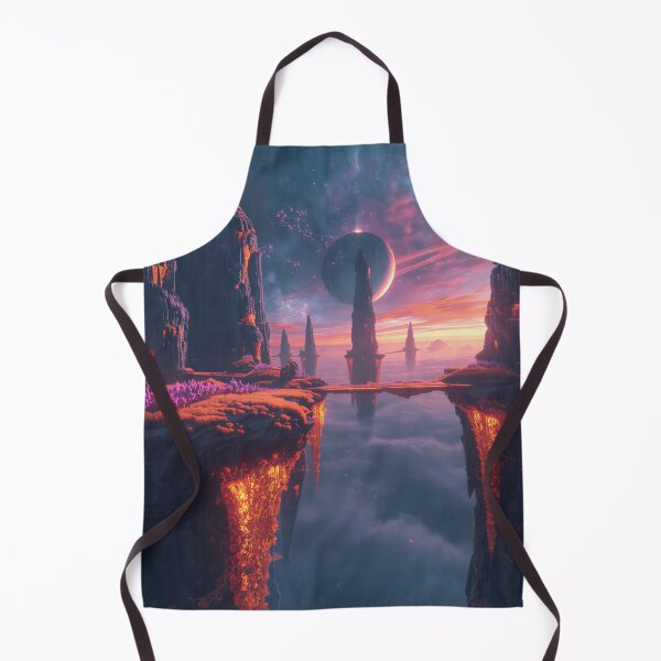 Item preview, Floating Ember Reef Sky Canyon Fantasy Landscape designed and sold by Luminous Wilds.