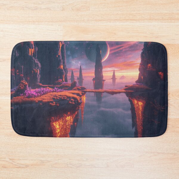Item preview, Floating Ember Reef Sky Canyon Fantasy Landscape designed and sold by Luminous Wilds.