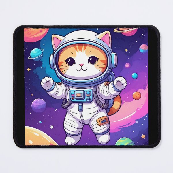 Item preview, Cute Space Cat Astronaut in Galaxy designed and sold by Shiv-Shop9494.