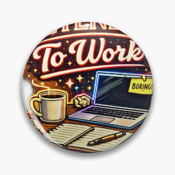 Item preview, Pretending To Work Since 2024 | Funny Neon Office Humor Design designed and sold by Bismillah-Najah.