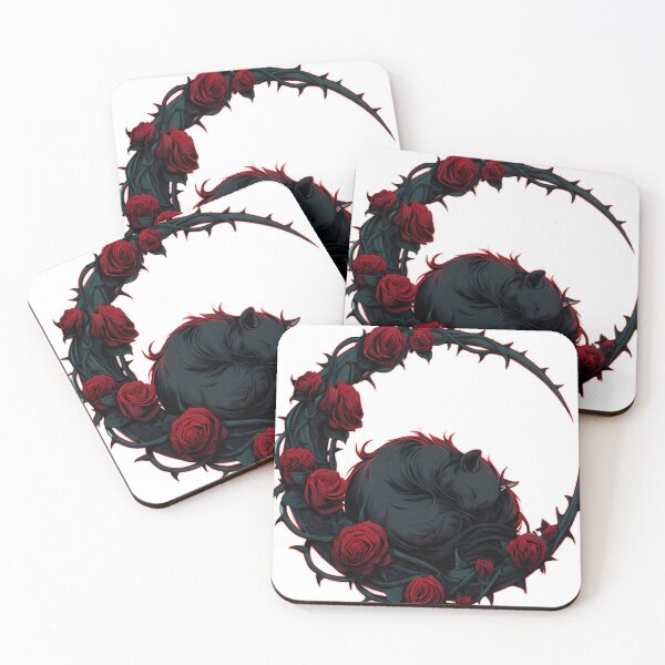 Item preview, Morticia Cat Moon Crescent designed and sold by IllumeInk.