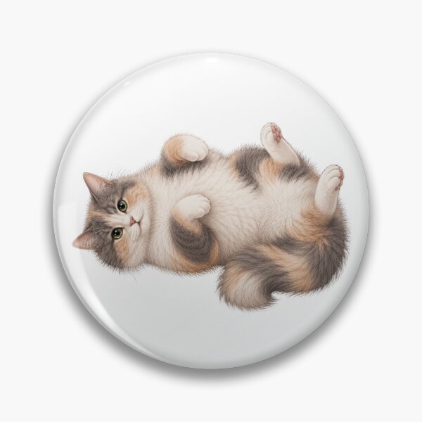 Item preview, Cute Dilute Calico Cat Belly Up  designed and sold by RealEqEdit.