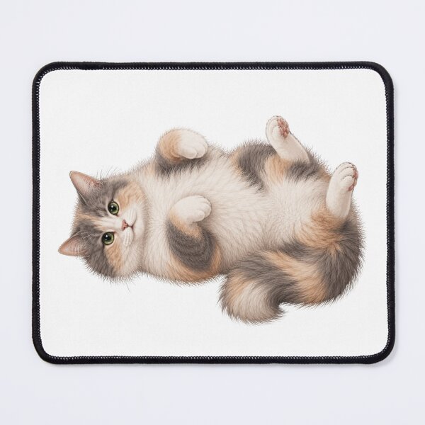 Item preview, Cute Dilute Calico Cat Belly Up designed and sold by RealEqEdit.