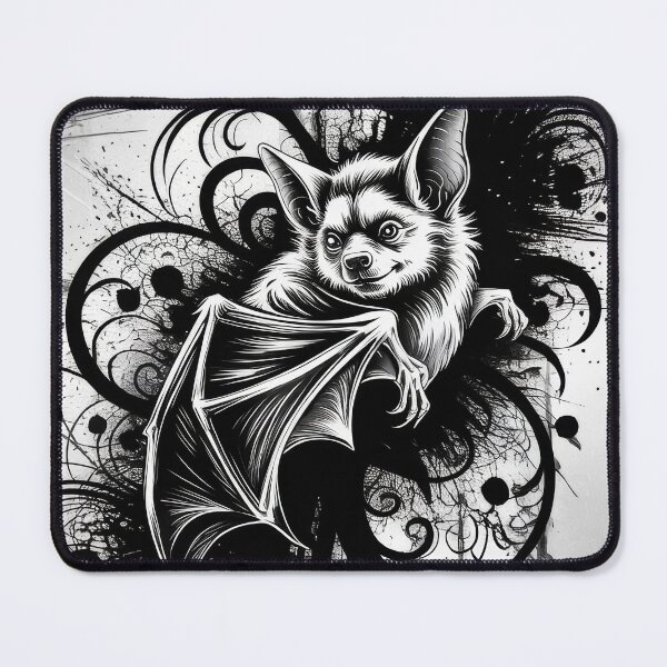 Item preview, Bat - Black And White - Nocturnal Spirit designed and sold by Kaurisdigital.