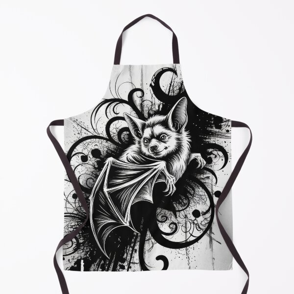 Item preview, Bat - Black And White - Nocturnal Spirit designed and sold by Kaurisdigital.