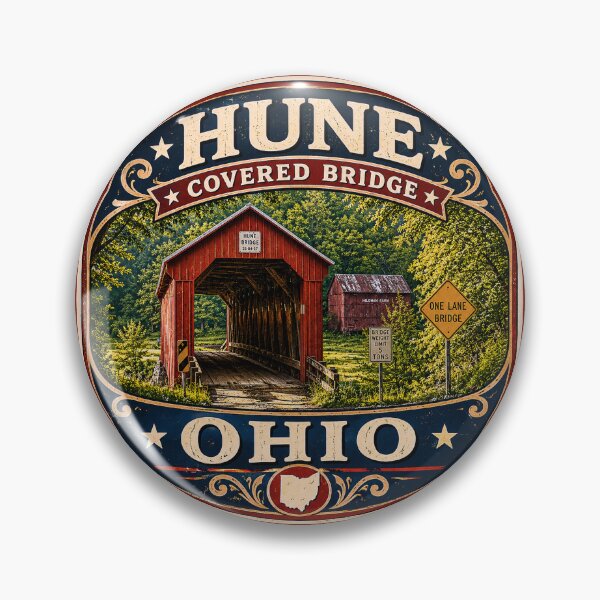 Item preview, Hune Covered Bridge 35-84-27 designed and sold by gotucoveredart.