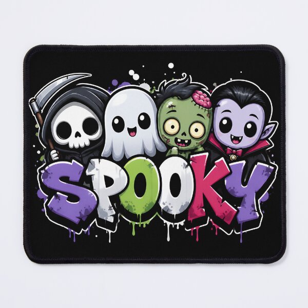Item preview, Spooky Crew Halloween Monsters | Cute Ghost Zombie Vampire Cartoon Design (Black) designed and sold by athanasioungr.