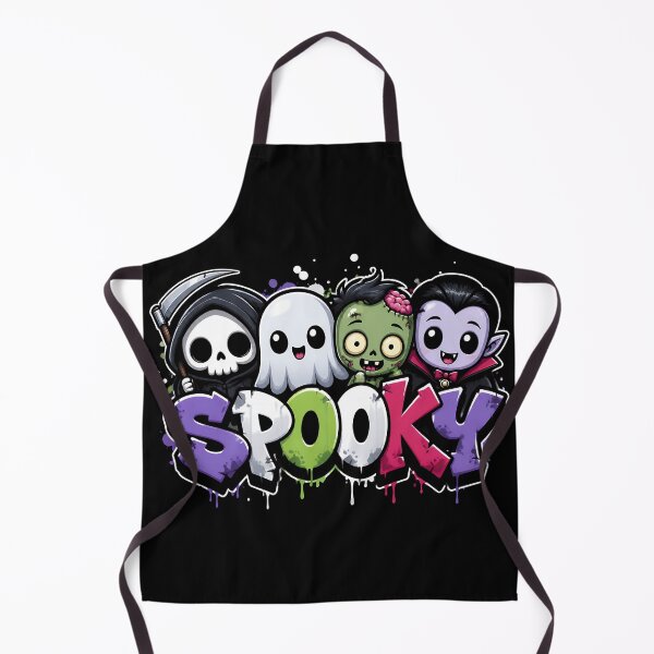Item preview, Spooky Crew Halloween Monsters | Cute Ghost Zombie Vampire Cartoon Design (Black) designed and sold by athanasioungr.
