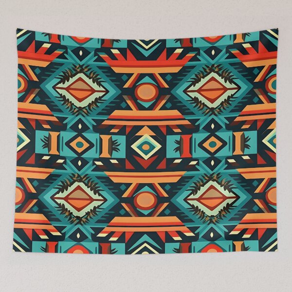 Item preview, Vibrant Aztec Geometric Pattern designed and sold by LiveLearnCreate.