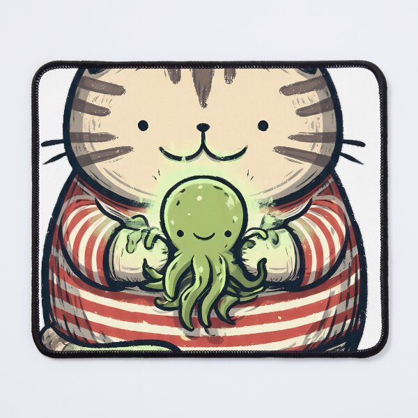 Item preview, Pugsley Cat Pet Octopus designed and sold by IllumeInk.