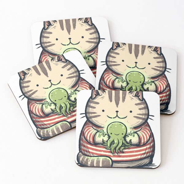 Item preview, Pugsley Cat Pet Octopus designed and sold by IllumeInk.