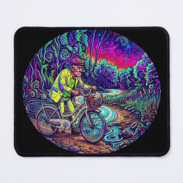Item preview, Bicycle Day - Psychedelic Albert Hofmann Art designed and sold by Stefanrajzer.