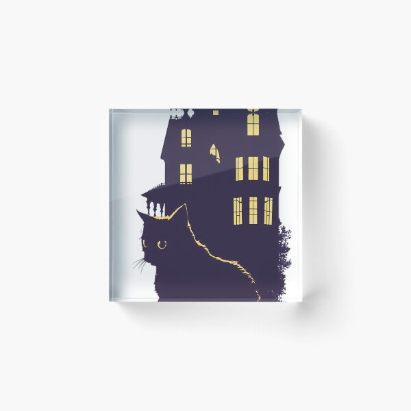 Item preview, Addams Mansion Spooky Cat designed and sold by IllumeInk.