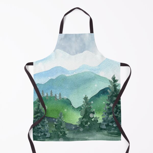 Item preview, Watercolor Mountain Landscape designed and sold by UllassaStore.