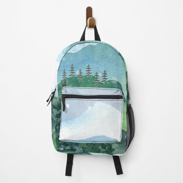 Item preview, Watercolor Mountain Landscape designed and sold by UllassaStore.