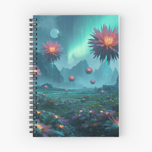 Item preview, Quantum Flower Drift Alien Fantasy Valley Landscape designed and sold by Luminous Wilds.