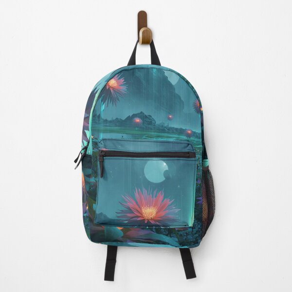 Item preview, Quantum Flower Drift Alien Fantasy Valley Landscape designed and sold by Luminous Wilds.