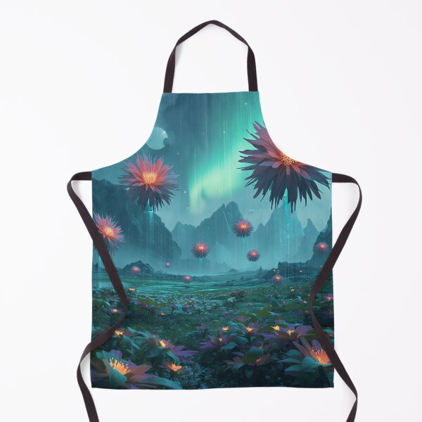 Item preview, Quantum Flower Drift Alien Fantasy Valley Landscape designed and sold by Luminous Wilds.