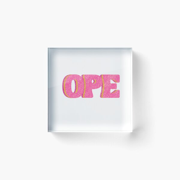 Item preview, OPE Sticker - Midwestern Slang Bold Glitter Text Design designed and sold by footnotes-club.