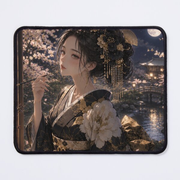 Item preview, Black Kimono Lady designed and sold by Japanese Vibes.