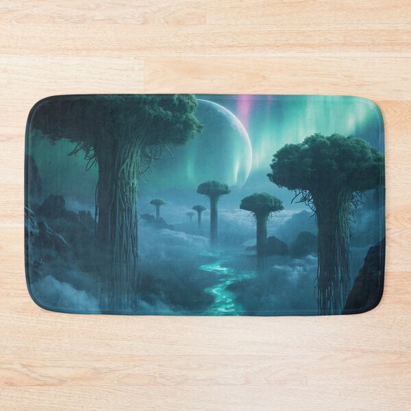 Item preview, Skyroot Mangrove Cloud Basin Alien Fantasy Landscape designed and sold by Luminous Wilds.