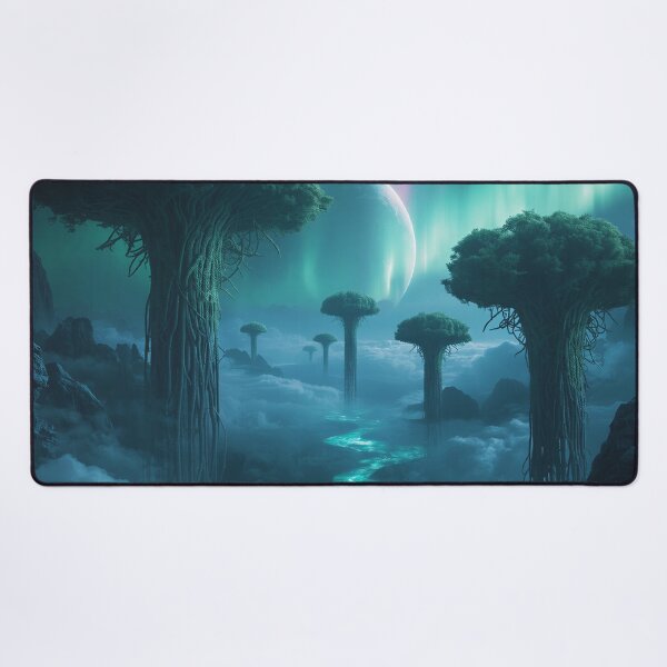 Item preview, Skyroot Mangrove Cloud Basin Alien Fantasy Landscape designed and sold by Luminous Wilds.