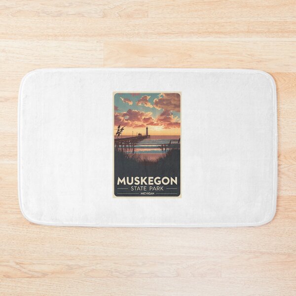 Item preview, Muskegon State Park Michigan Lighthouse Pier Travel Souvenir designed and sold by Simsimah26Parks.