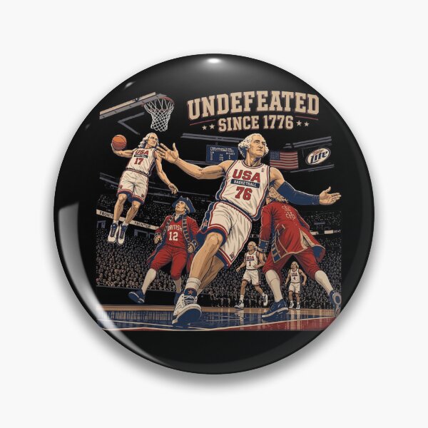 Item preview, Undefeated Since 1776 America Basketball 4th of July USA designed and sold by Thread&Fable.