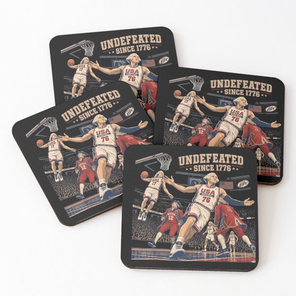 Item preview, Undefeated Since 1776 America Basketball 4th of July USA designed and sold by Thread&Fable.