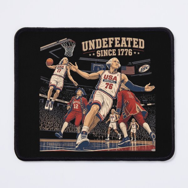 Item preview, Undefeated Since 1776 America Basketball 4th of July USA designed and sold by Thread&Fable.