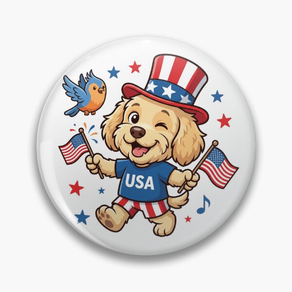 Item preview, Patriot Puppy USA Independence Day designed and sold by Digital Hany Store.