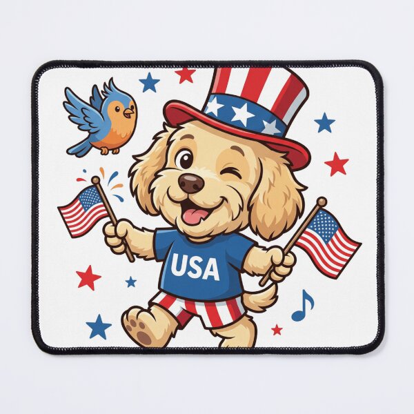 Item preview, Patriot Puppy USA Independence Day designed and sold by Digital Hany Store.