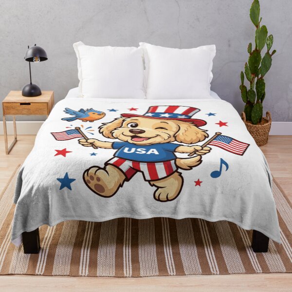 Item preview, Patriot Puppy USA Independence Day designed and sold by Digital Hany Store.