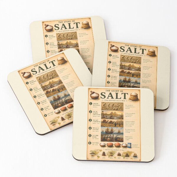 Item preview, Vintage Salt History Food Infographic Poster⁠ designed and sold by Easternpantry.