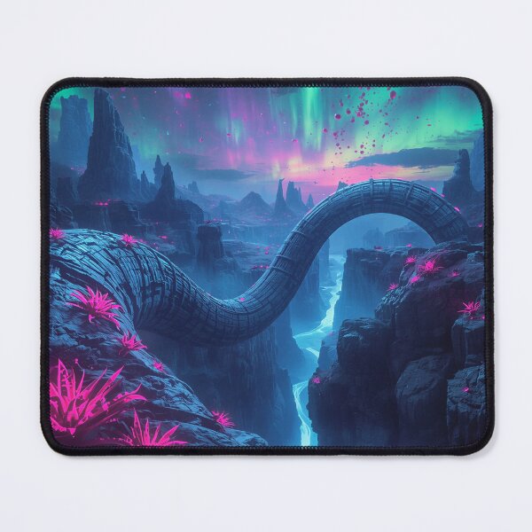 Item preview, Glow Serpent Canyon Alien Fantasy Landscape designed and sold by Luminous Wilds.