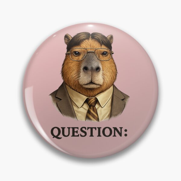Item preview, Question. | Corporate Capybara Office Meme designed and sold by byaga.