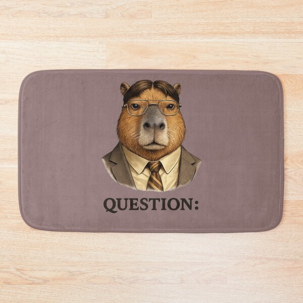 Item preview, Question. | Corporate Capybara Office Meme designed and sold by byaga.