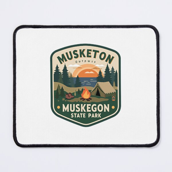 Item preview, Musketon Outpost Muskegon State Park Michigan Camping Outdoors Adventure designed and sold by Simsimah26Parks.