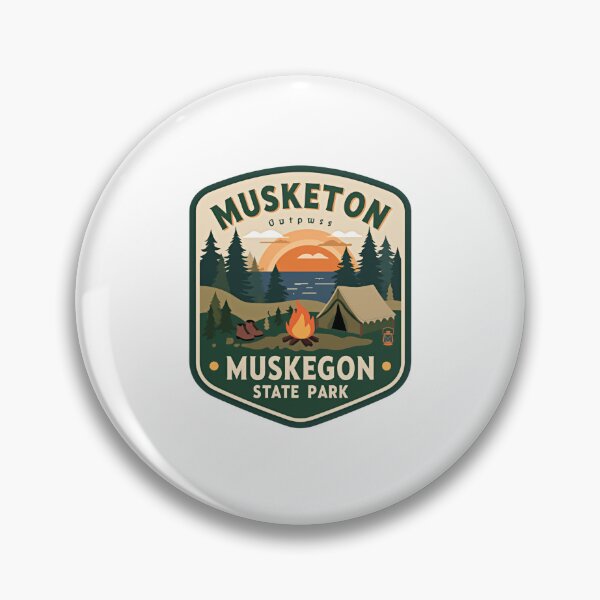 Item preview, Musketon Outpost Muskegon State Park Michigan Camping Outdoors Adventure designed and sold by Simsimah26Parks.